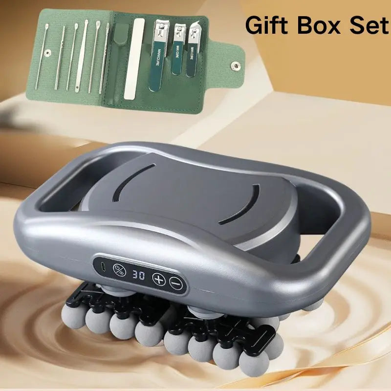 42-Head Muscle Massage Gun With LED Display And 9 Speeds