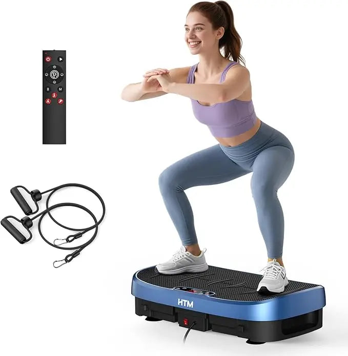 HTM Vibration Plate Whole Body Exercise Bluetooth Remote Control
