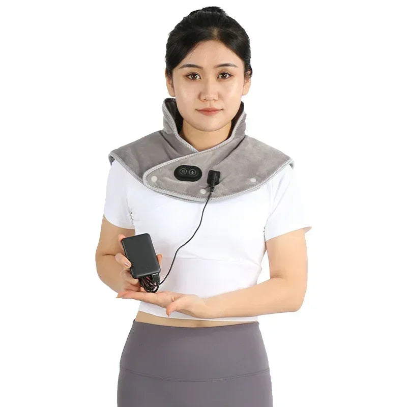 PAQI Electric Heating Shoulder Neck Pad Cervical Massager