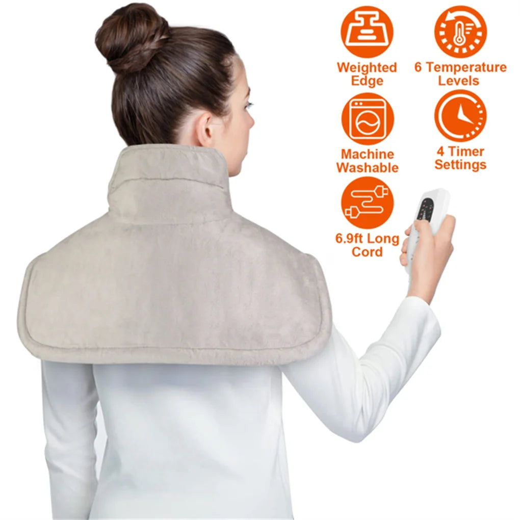 Electronic Neck And Shoulder Heating Pad With 6 Temperature Modes