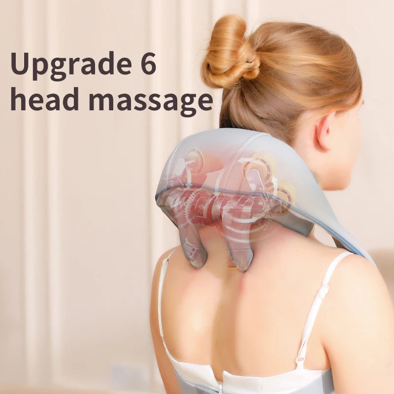Heated Neck And Shoulder Massager With USB Charging