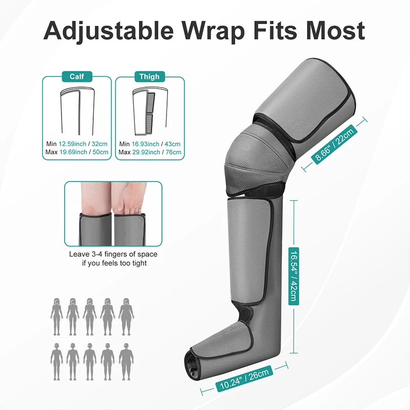 Nekteck Foot Air Pressure Leg Massager Promotes Blood Circulation