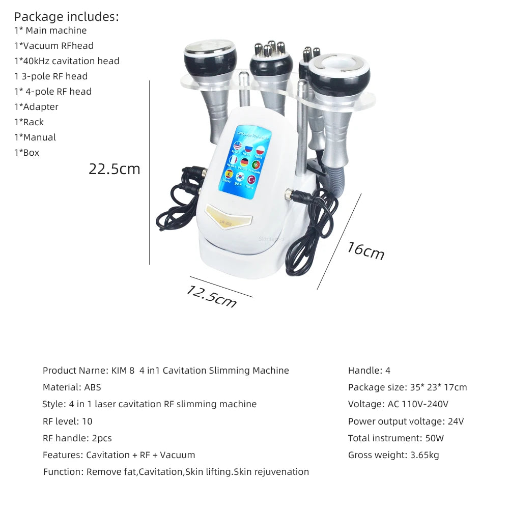 Moonic Beauty 4-In-1 Ultrasonic Slimming And Lifting Machine