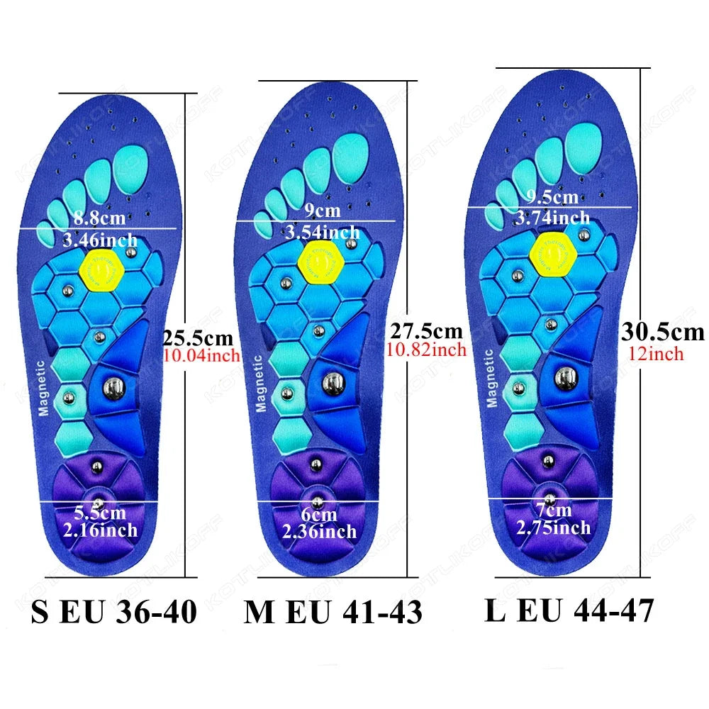 WINRUOCENCN Acupressure Footbed Insoles For Men Women Orthopedic Magnetic Inserts