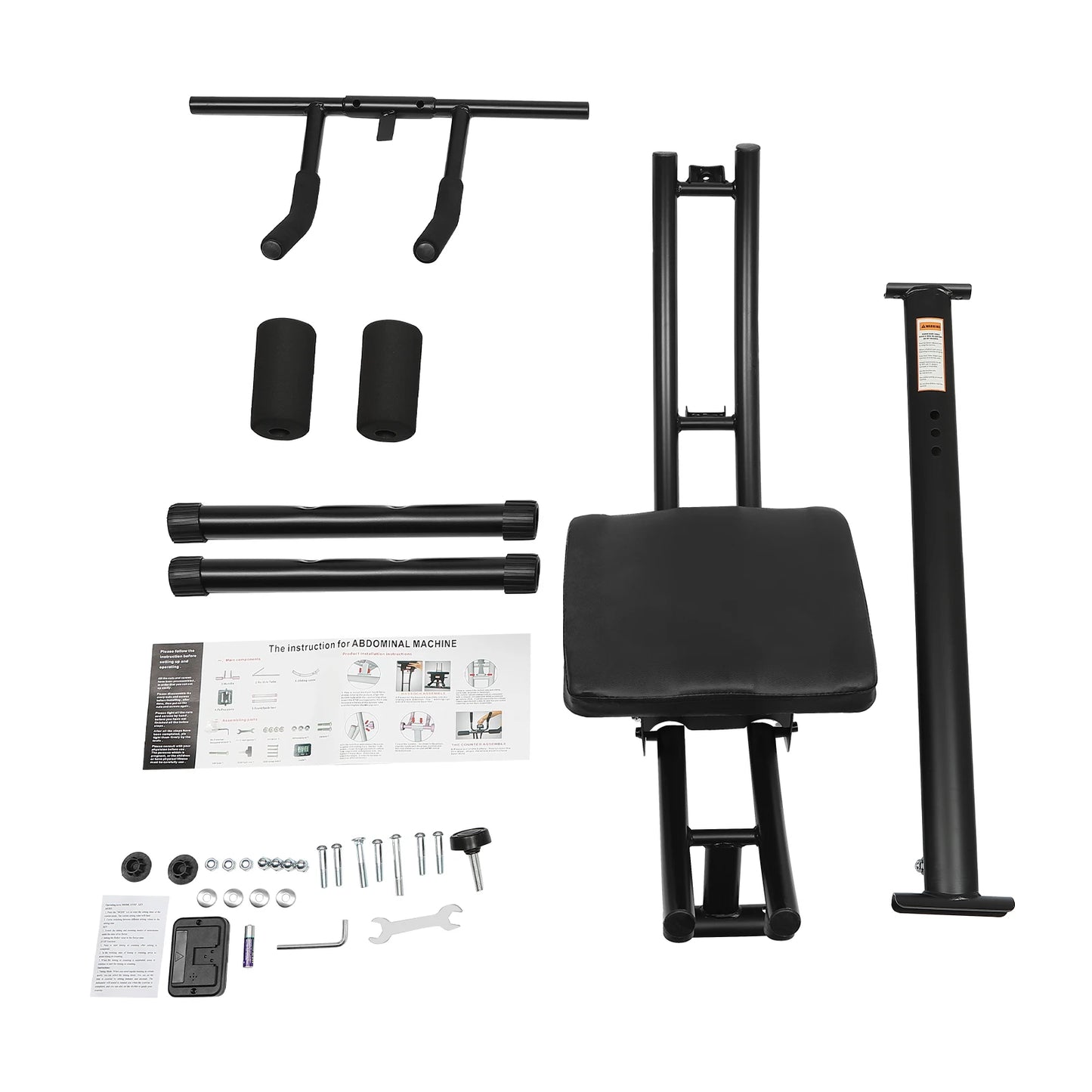 Ab Exercise Machine Foldable Crunch Trainer With LED Display