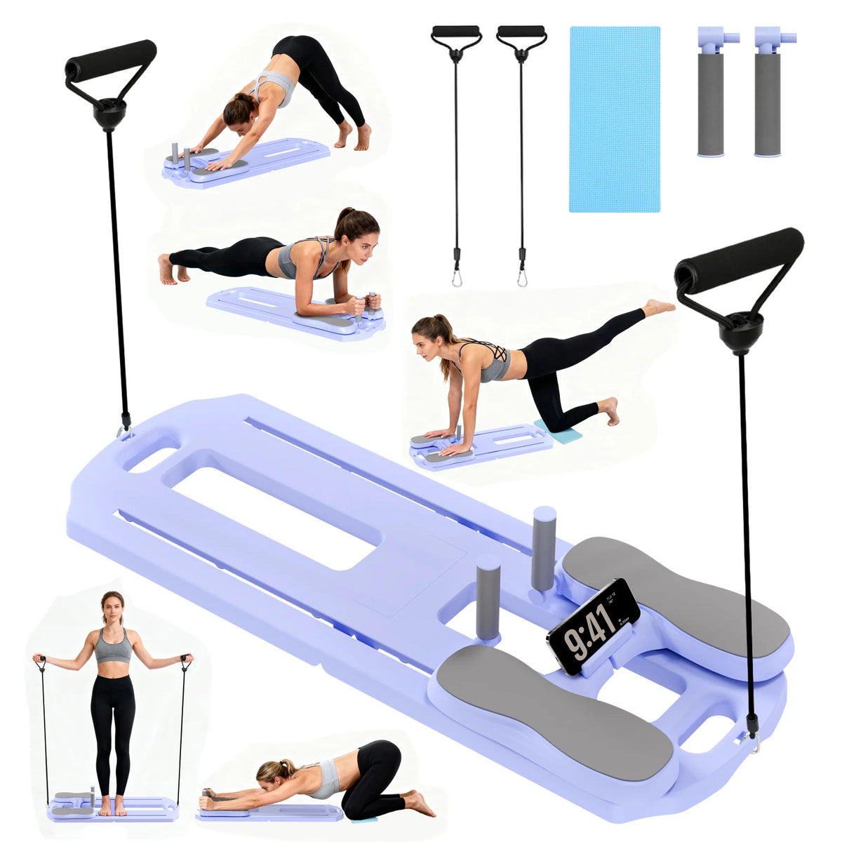 Foldable Pilates Ab Board Multifunctional Core Strength Trainer