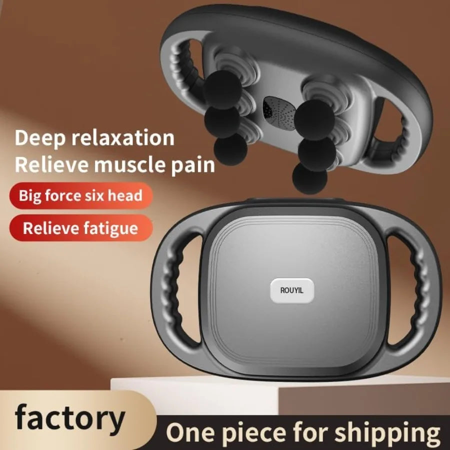 6Head Massage Gun Professional Handheld Massager With 9 Modes