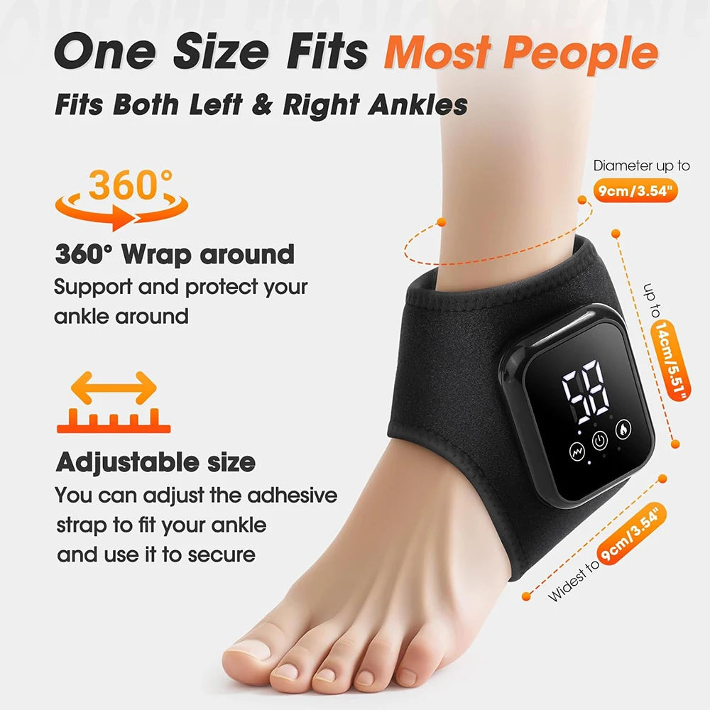 Heated Ankle Brace With Three Heating Levels And USB Vibration
