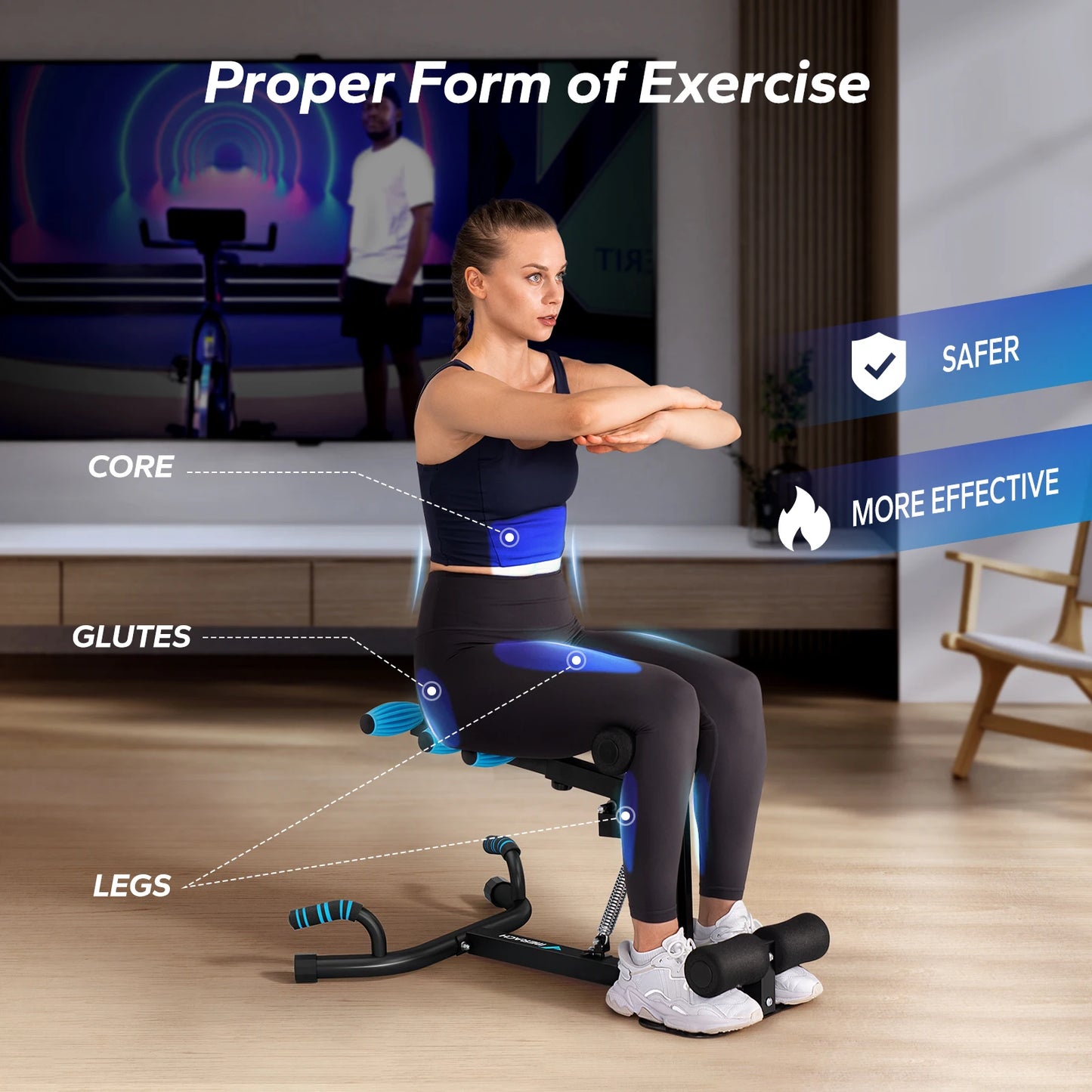 MERACH IncrediblyHyperVersatile Squat Machine For Glutes Core And Leg ConditioningSystem