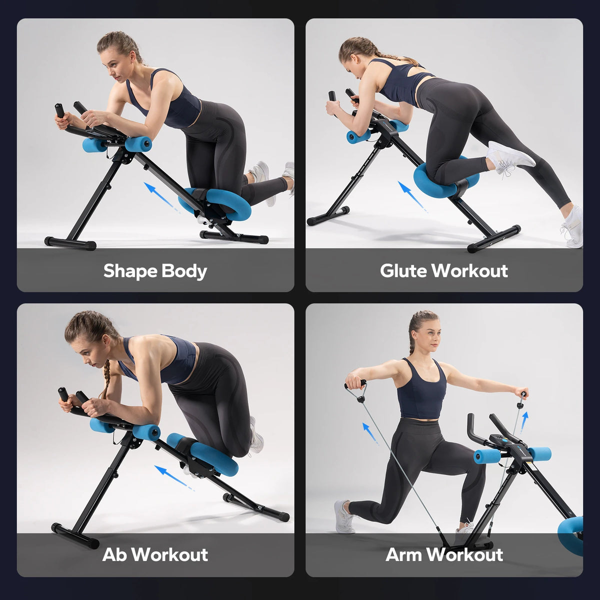 MERACH Adjustable Abdominal Trainer Foldable Core Workout Machine