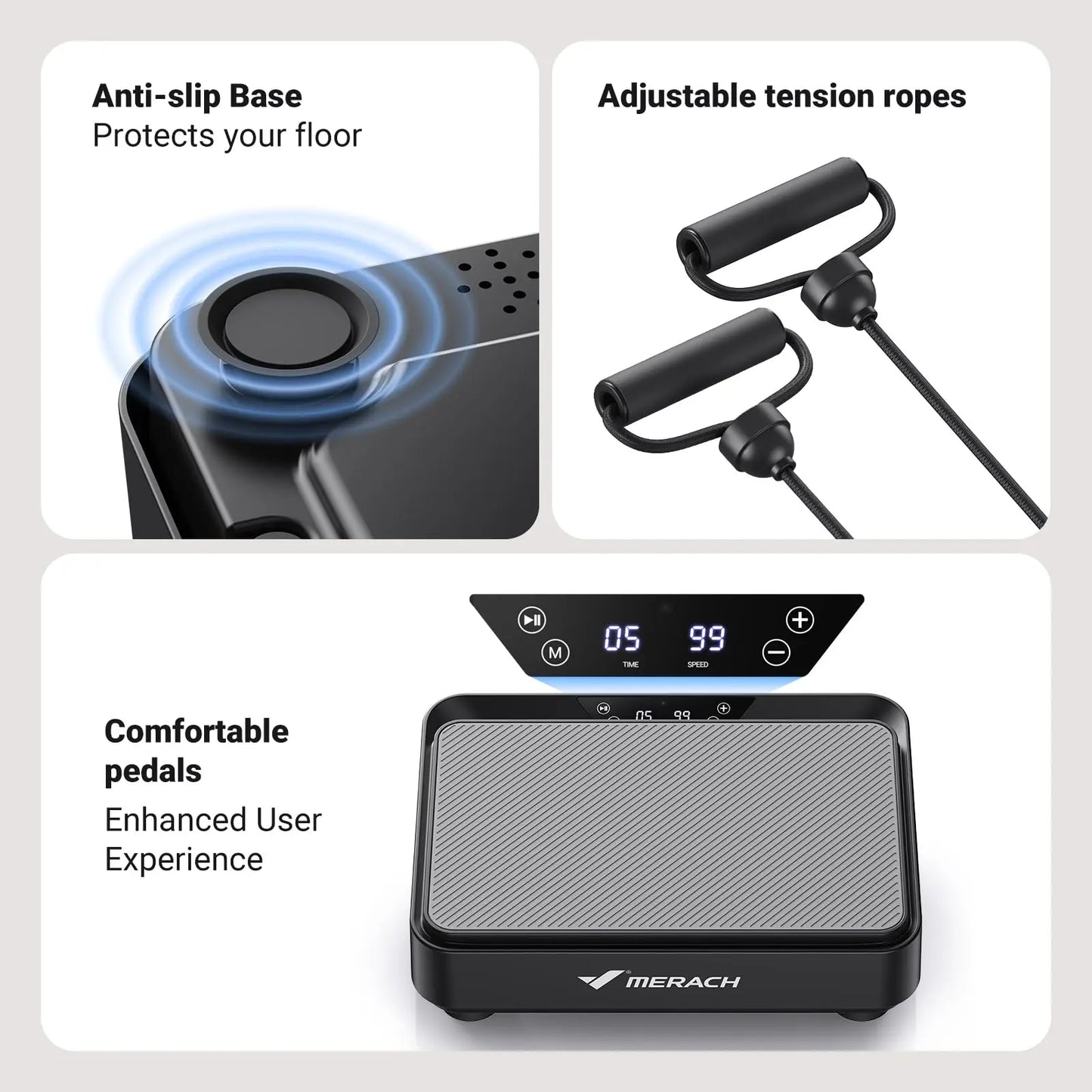 MERACH Vibration Plate For Weight Loss And Muscle Toning
