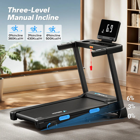 MERACH Foldable Treadmill T12 Incline With Heart Rate Monitoring