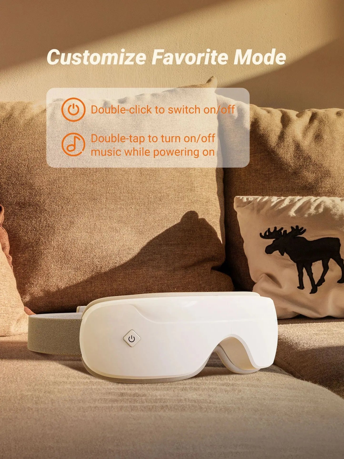 MERACH Eye Massager With Multifunction Heat Therapy And BluetoothEnabled AudioStreaming