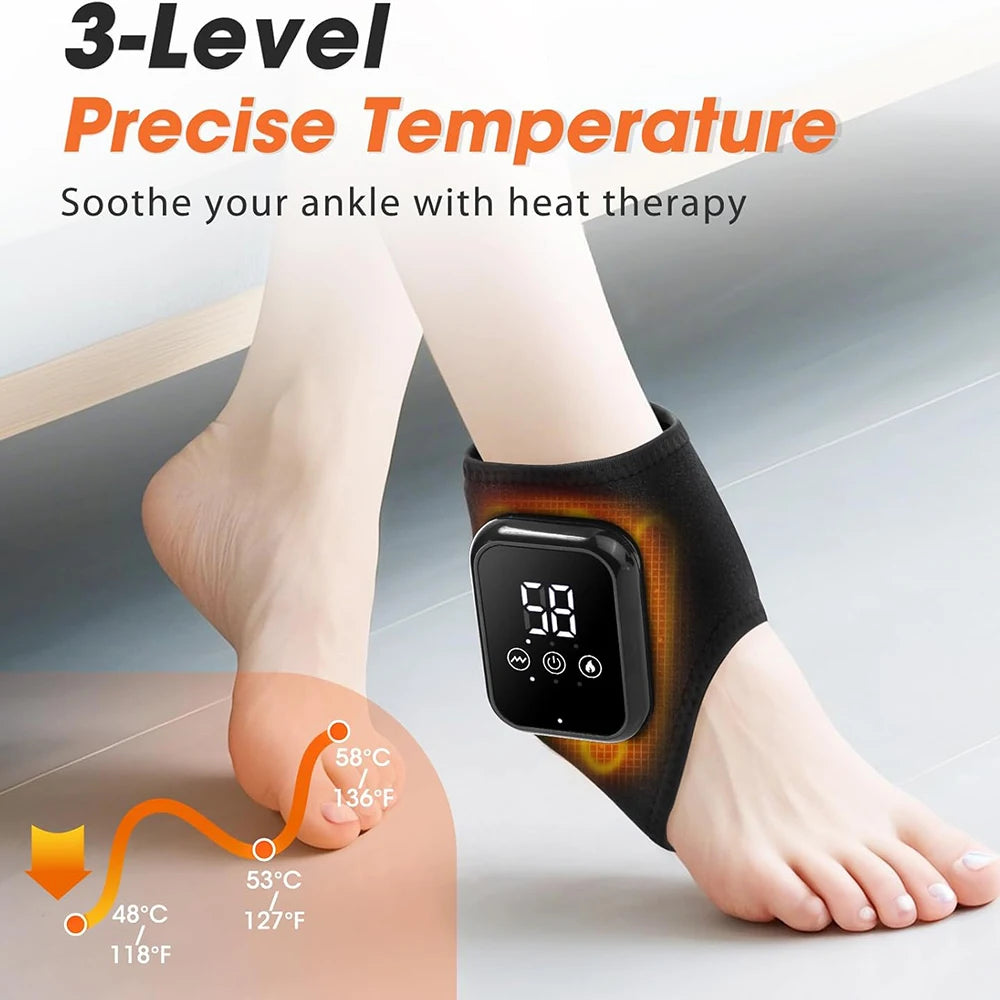 Heated Ankle Brace With Three Heating Levels And USB Vibration