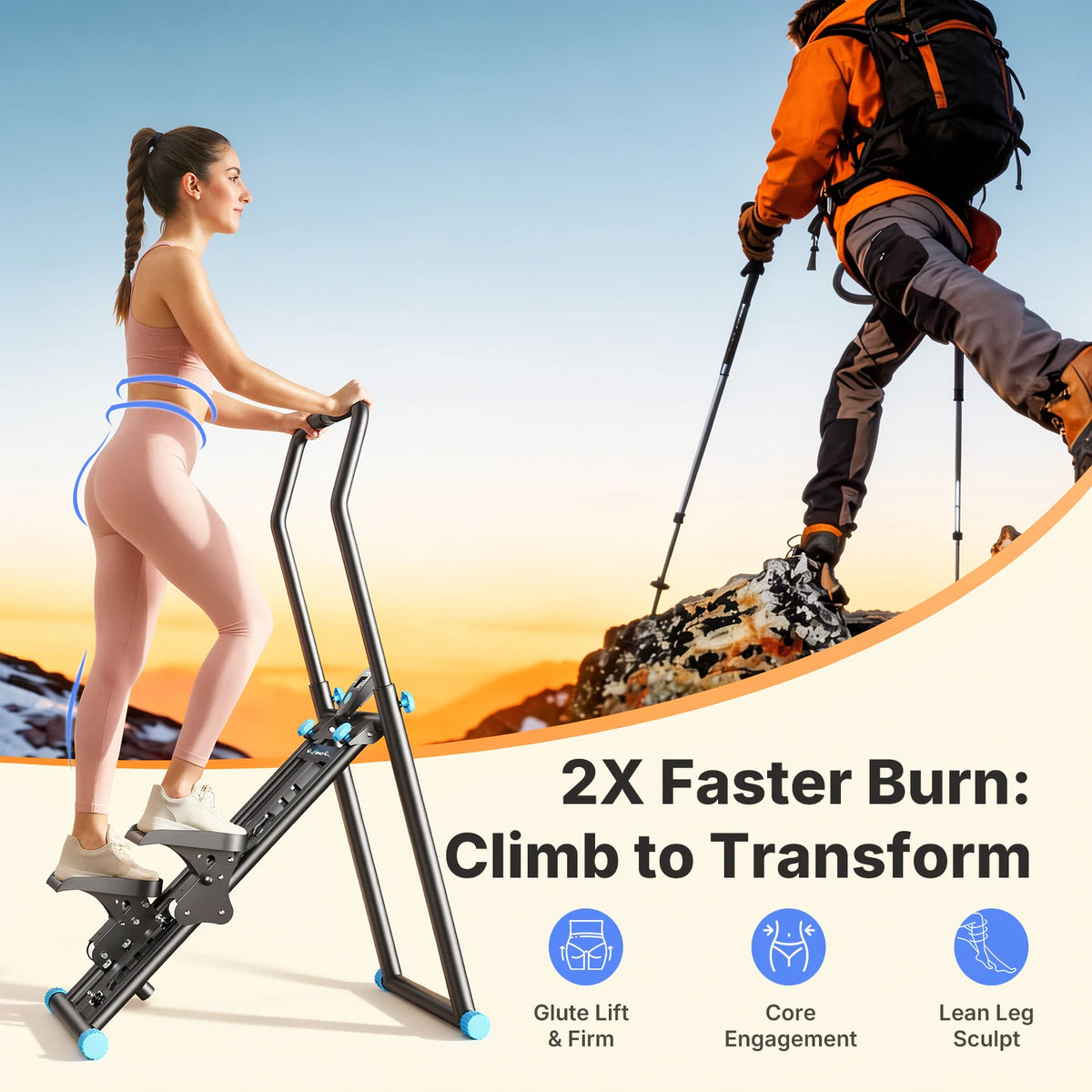 MERACH Foldable Stair Stepper Full Body Home Workout Machine