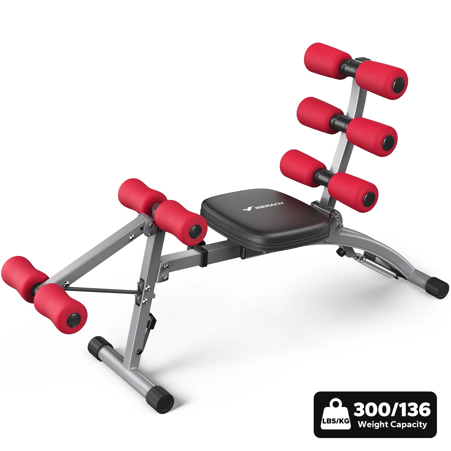 Merach Ab Machine Adjustable Ab Trainer Workout Bench Home Gym