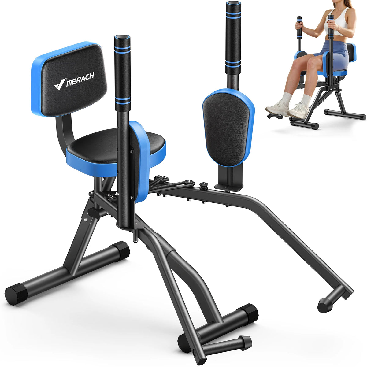 MERACH Hip Abductor Machine Adjustable Glute And Thigh Trainer