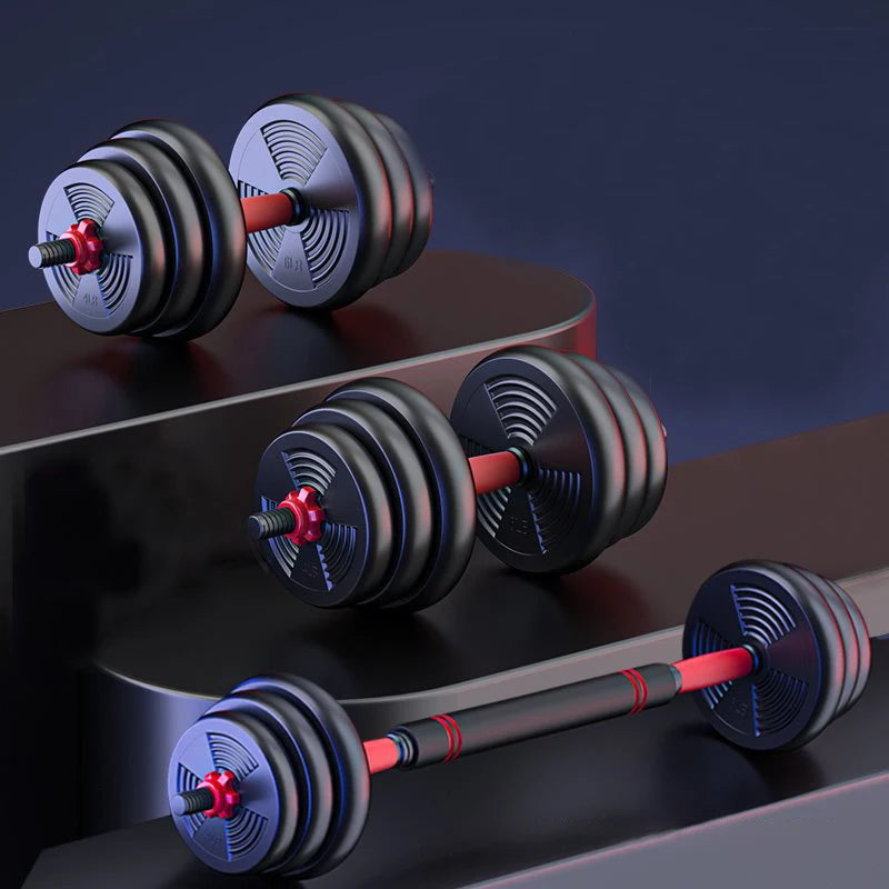 Adjustable Dumbbell to Barbell Set for Home Gym Strength