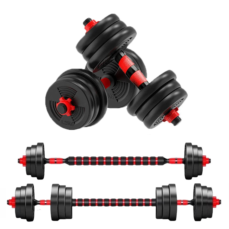 Adjustable Dumbbell to Barbell Set for Home Gym Strength