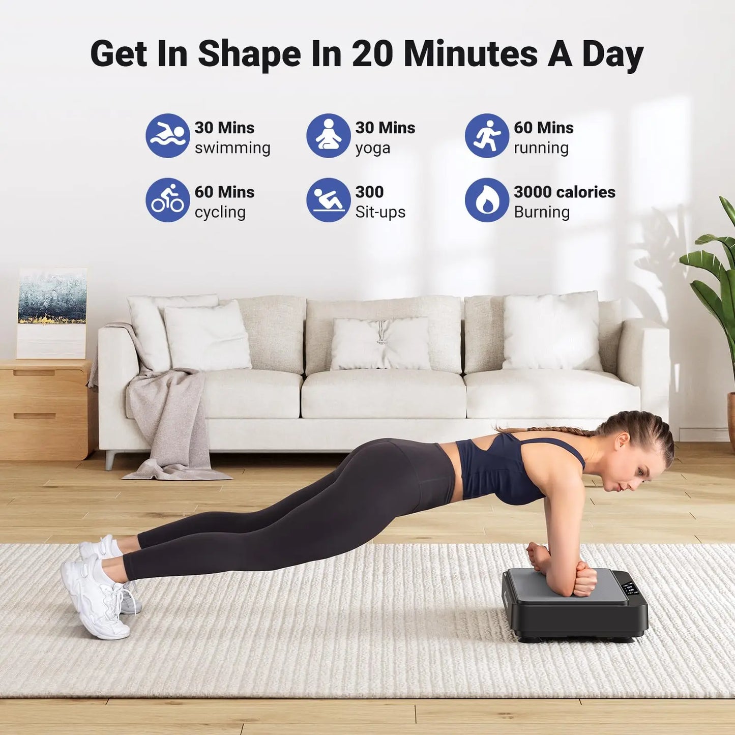 MERACH Vibration Plate For Weight Loss And Muscle Toning