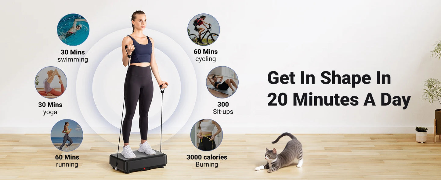 MERACH Vibration Plate For Weight Loss And Muscle Toning