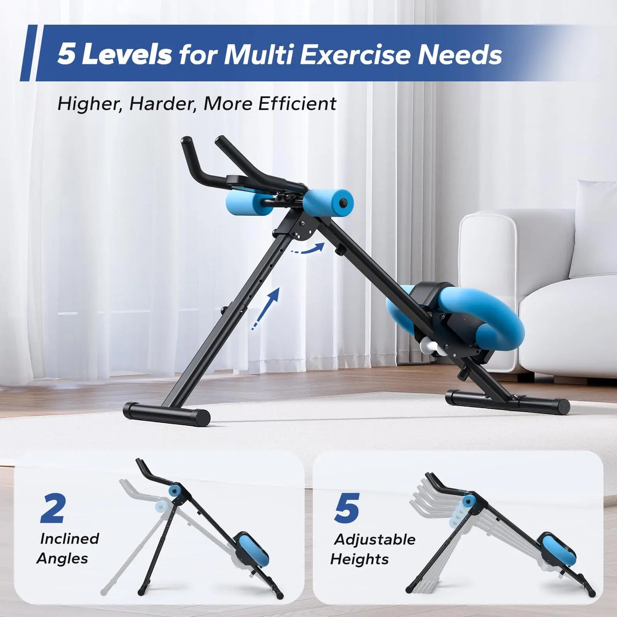 MERACH Adjustable Abdominal Trainer Foldable Core Workout Machine