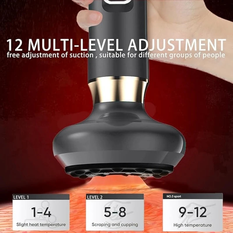 Full Body Cupping Massager With 12 Level USB Power