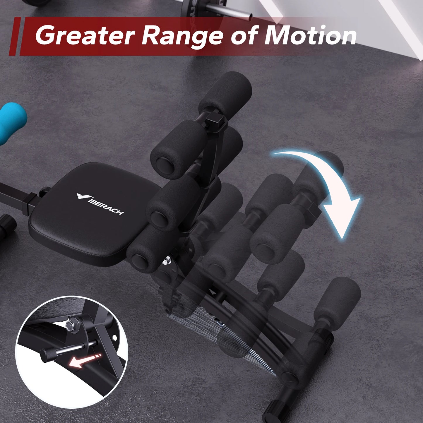 MERACH Ab Machine Multi Functional Ab Trainer Home Gym Bench