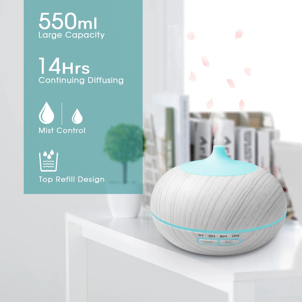 Miflame Essential Oil Humidifier Aromatherapy Vaporizer