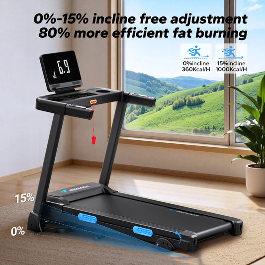 Merach Foldable Treadmill T12 Incline Quiet Cardio
