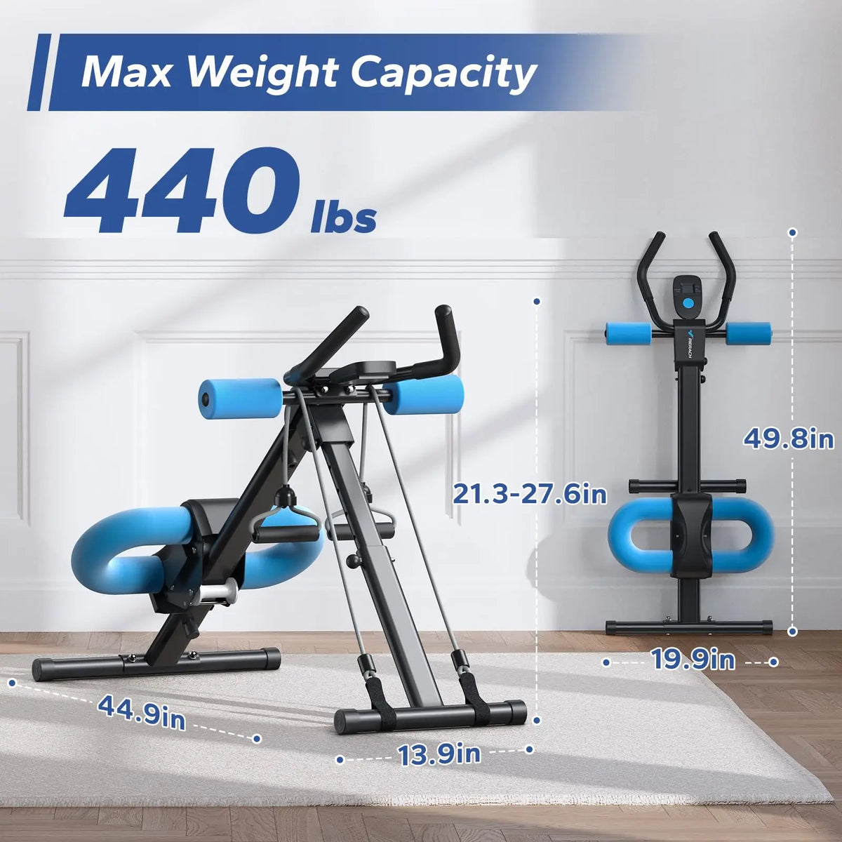 MERACH Adjustable Abdominal Trainer Foldable Core Workout Machine