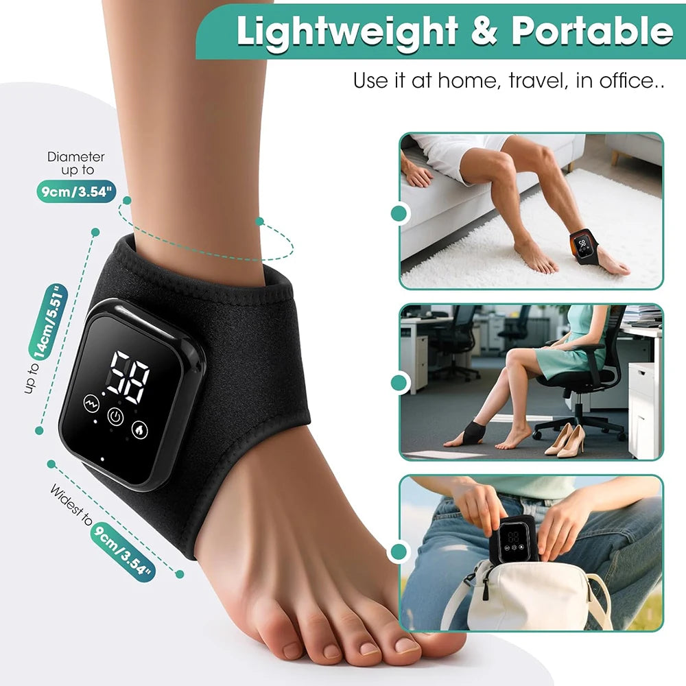 Heated Ankle Brace With Three Heating Levels And USB Vibration
