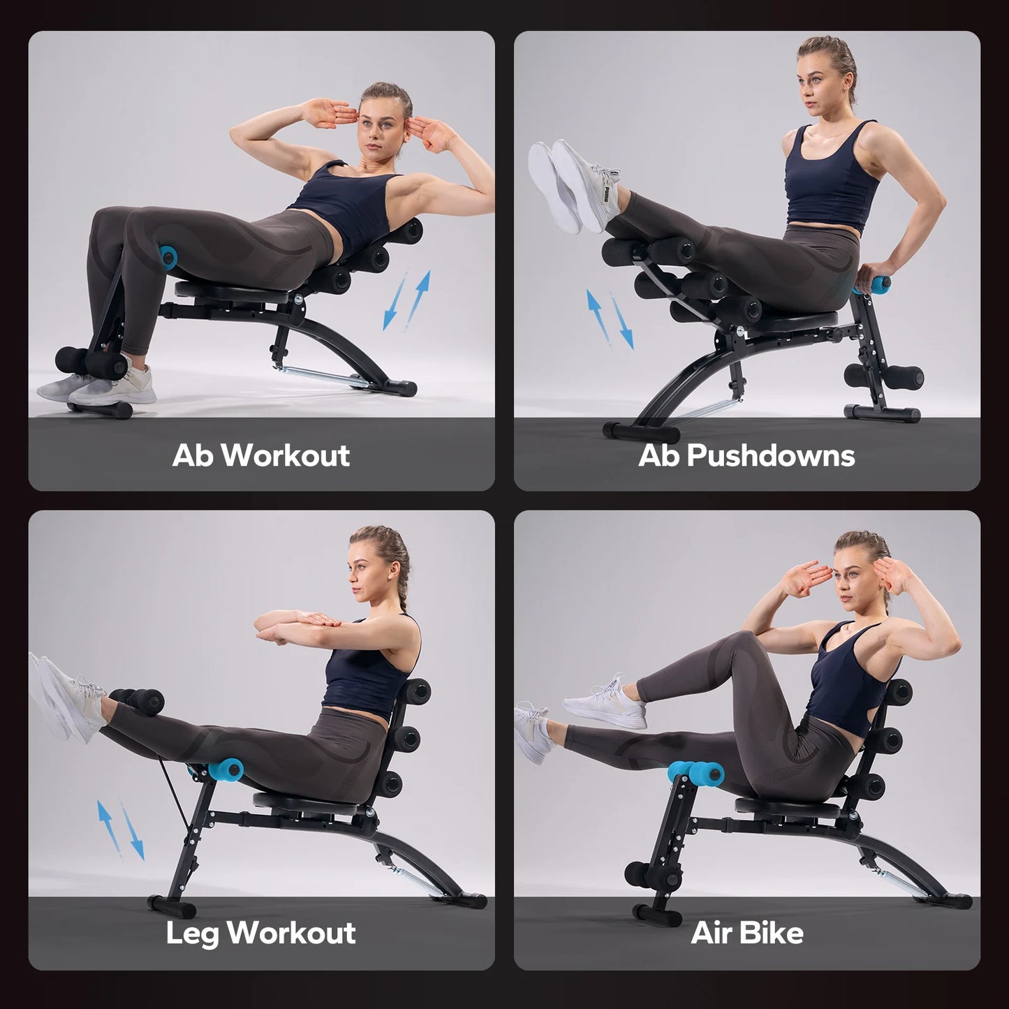 Merach Ab Machine Adjustable Ab Trainer Workout Bench Home Gym