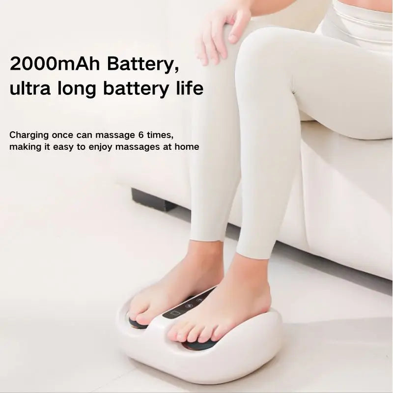 Mini Foot Massager With Hot Compress And Deep Kneading Vibration