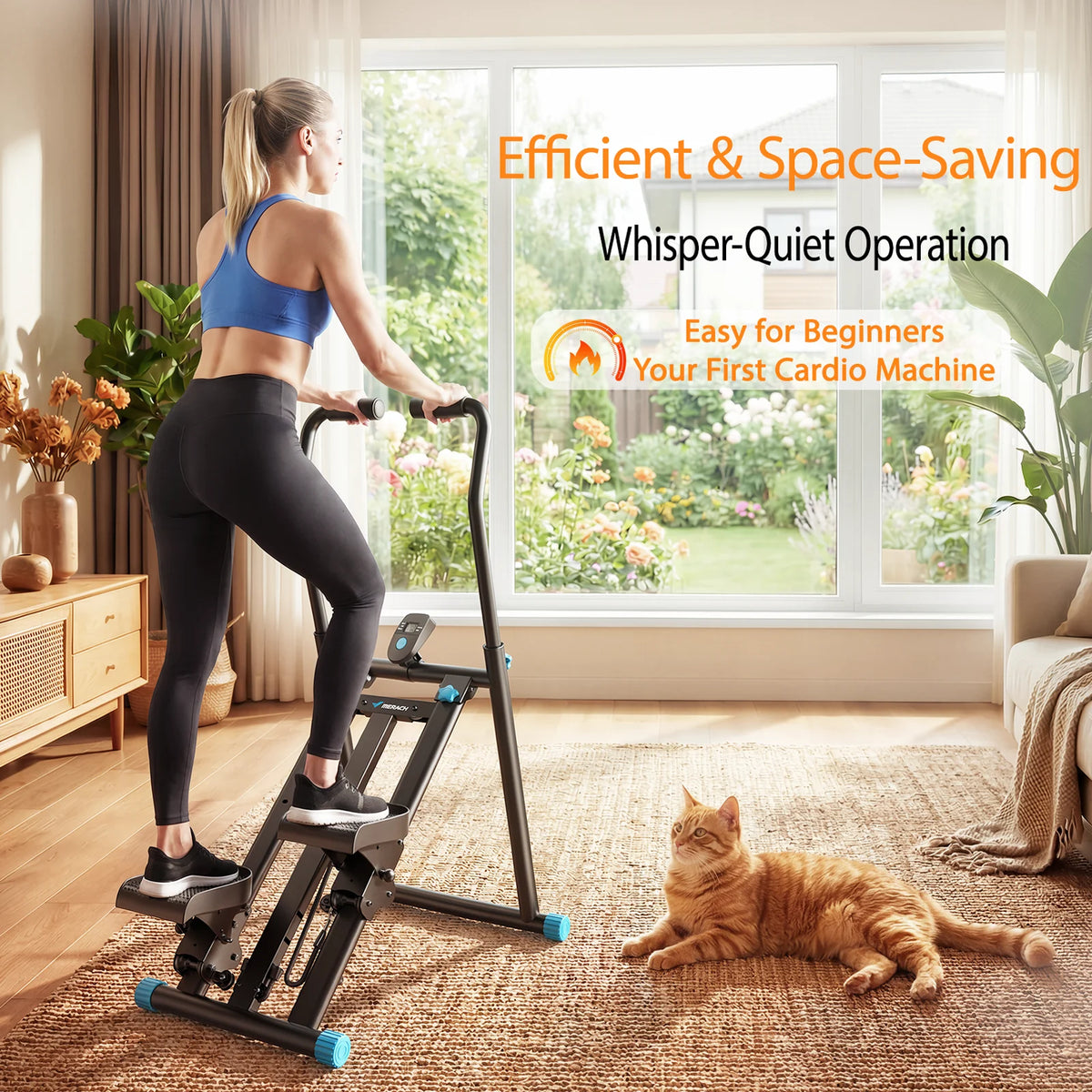 MERACH Foldable Stair Stepper Full Body Home Workout Machine