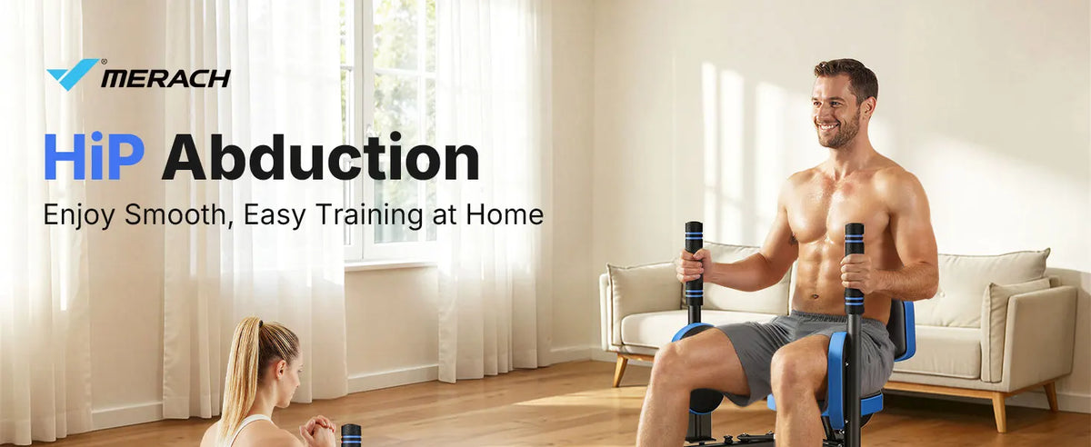 MERACH Hip Abductor Machine Adjustable Glute And Thigh Trainer