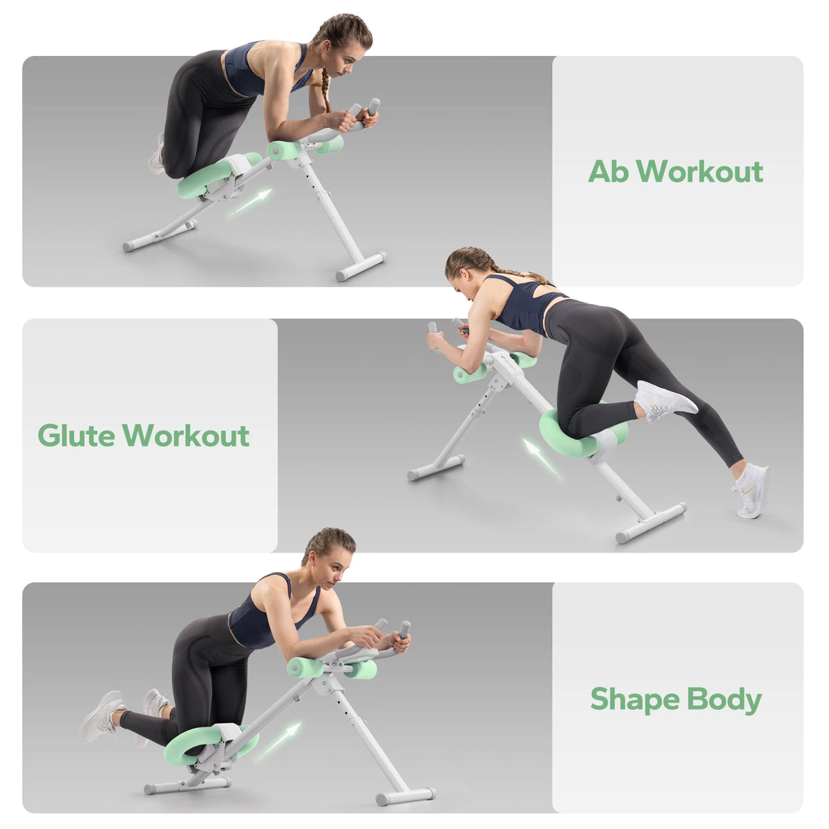 MERACH Adjustable Foldable Abdominal Exercise Machine With Knee Protection