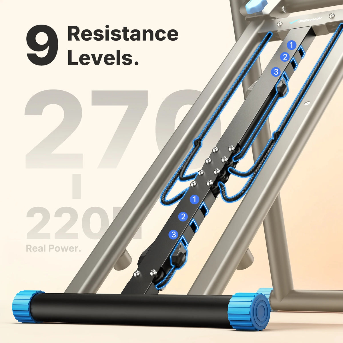 MERACH Foldable Stair Stepper Full Body Home Workout Machine