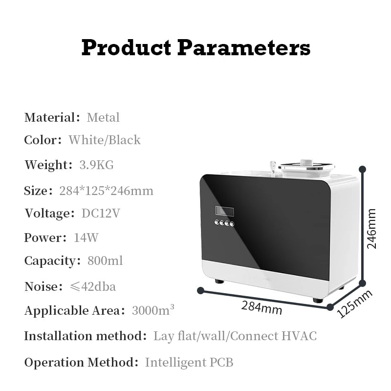 Namste Aroma Diffuser 800ml Capacity Essential Oil Air Purifier StainlessSteelExterior