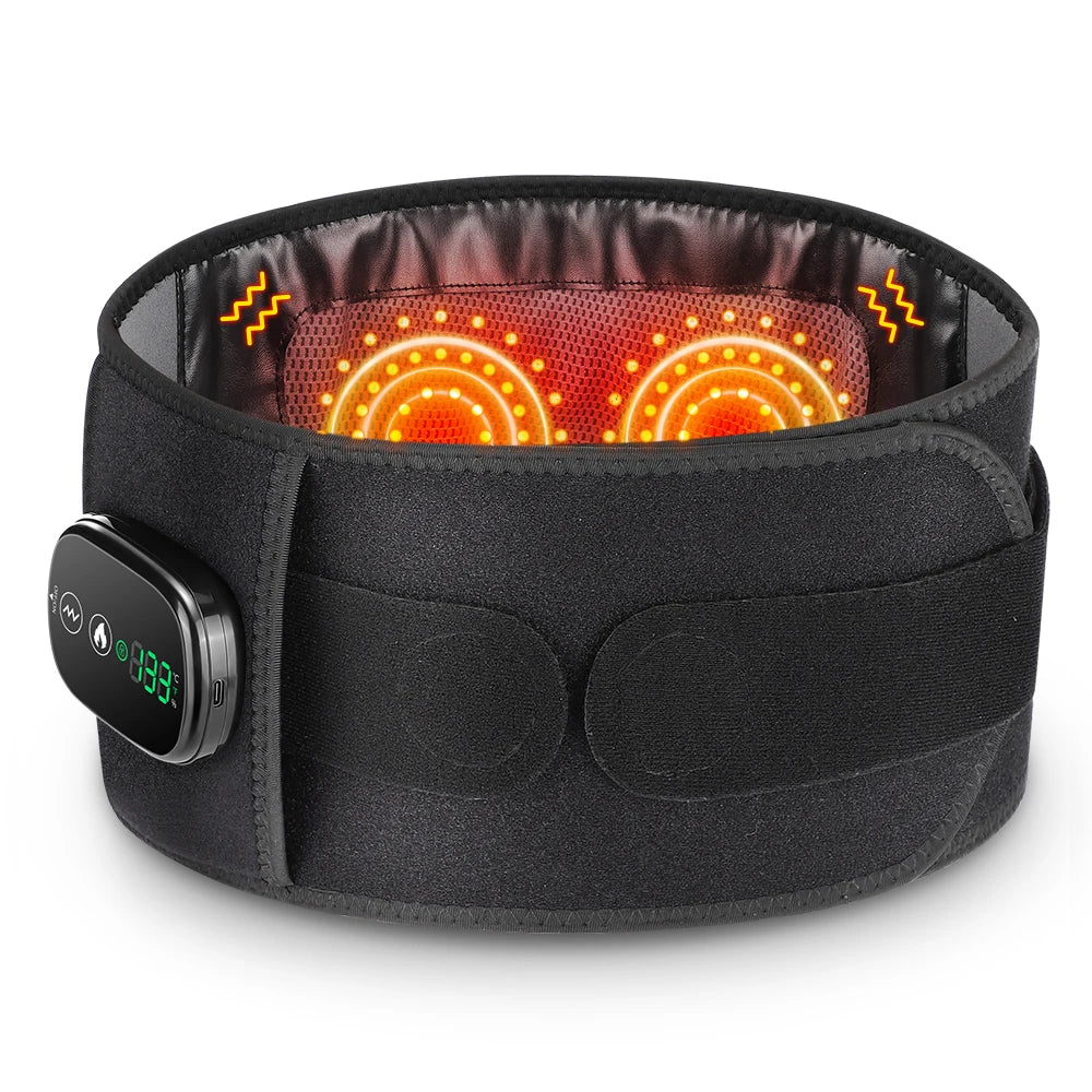 Hailicare Heating Vibration Massager Belt For Waist And Lumbar