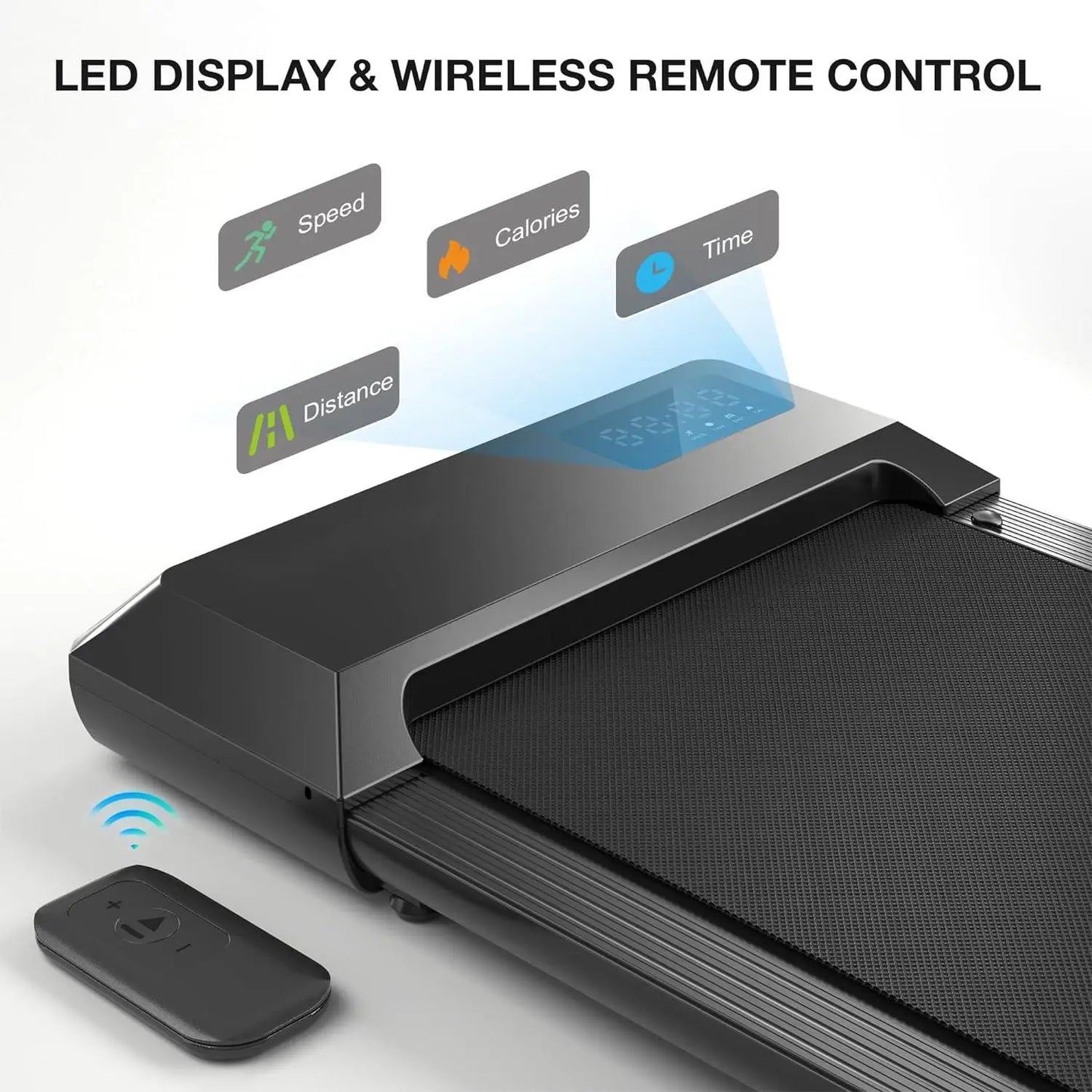 Superun 2 In 1 Home Office Walking Treadmill With App