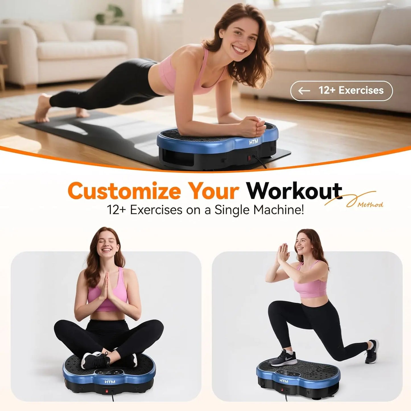 Vibration Plate Exercise Machine Whole Body Workout