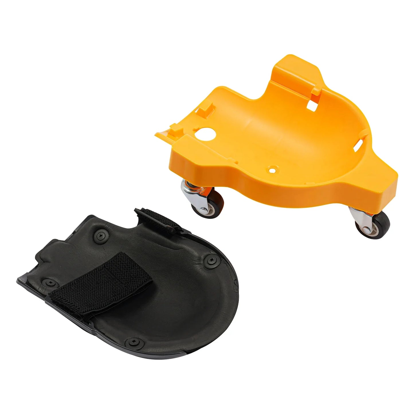 Rolling Knee-Pads With Advanced Three-Wheeled Sliding Mechanism And Adjustable Straps