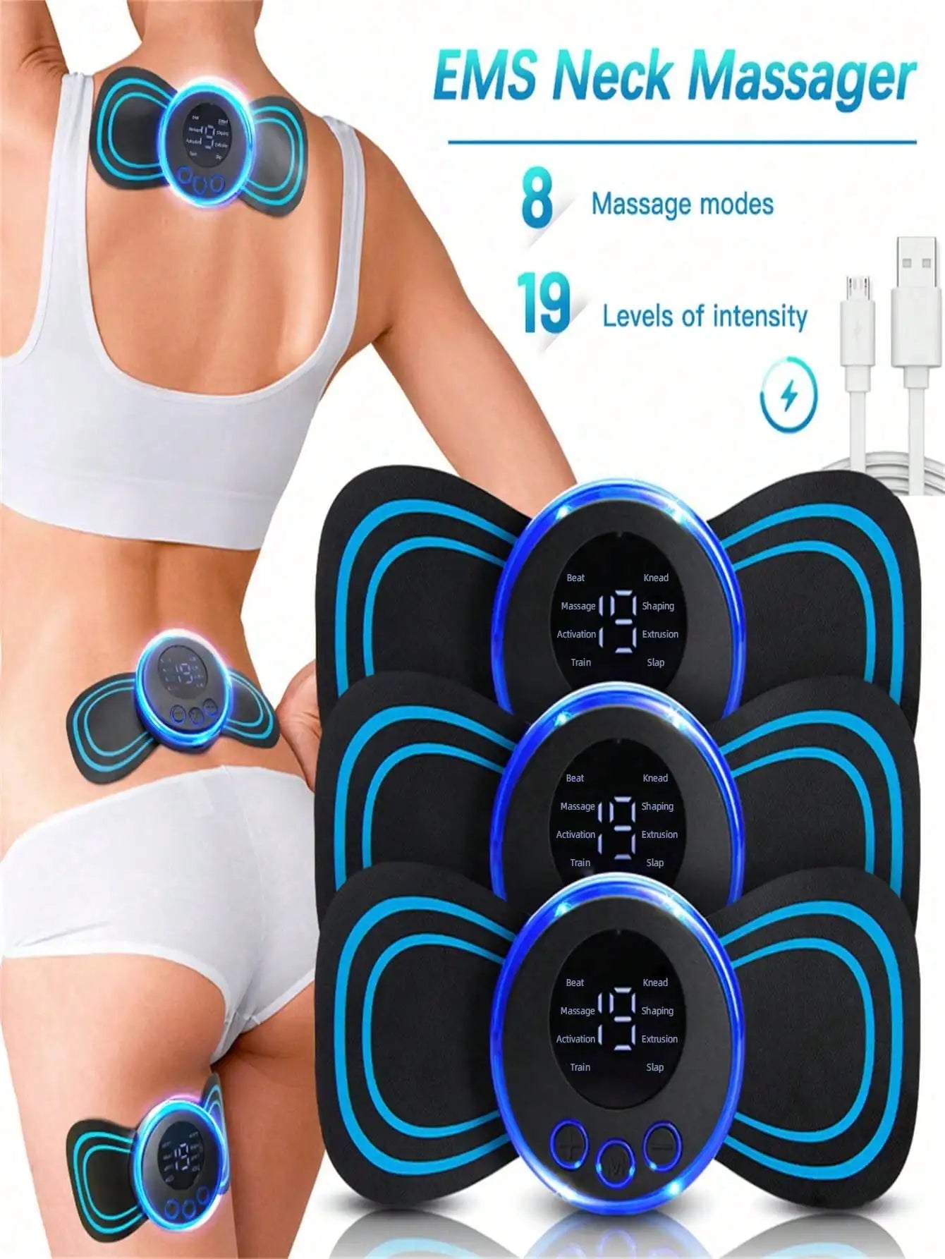 Ems Massager Kit for Whole Body with Foot Massager Pad