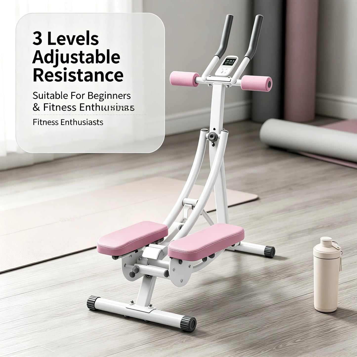 Ab Trainer Machine With LED Display And Foldable Core Trainer