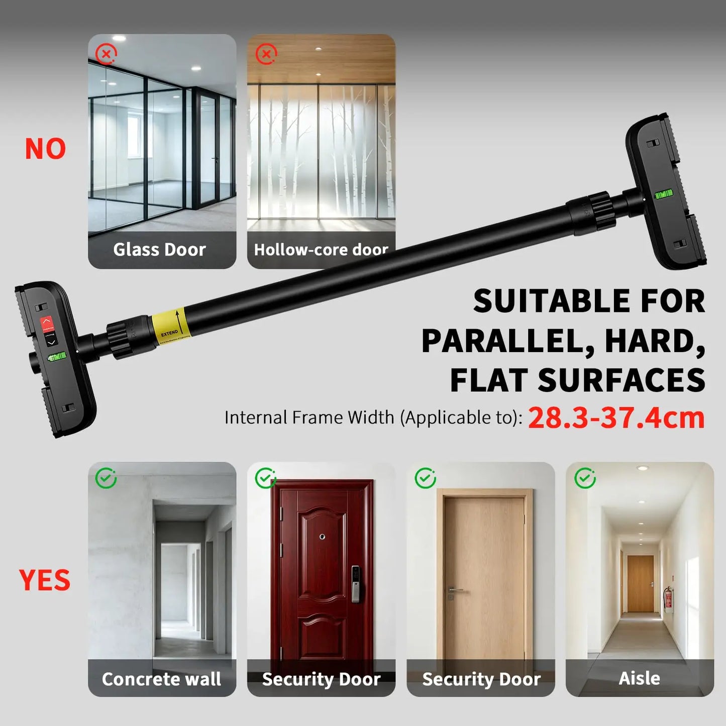 Adjustable Pull Up Bar For Doorway With No Screws