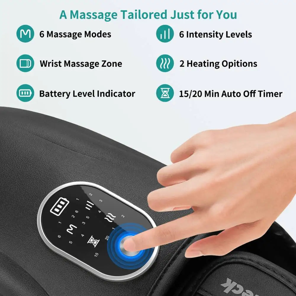 Nekteck Hand Massager Heat Compression Arthritis Relief