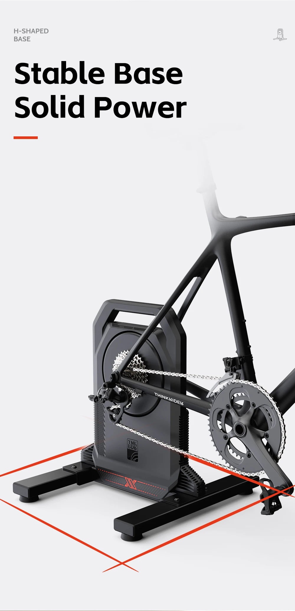 ThinkRider XXPRO Direct Drive Smart Bike Trainer 2500W Indoor