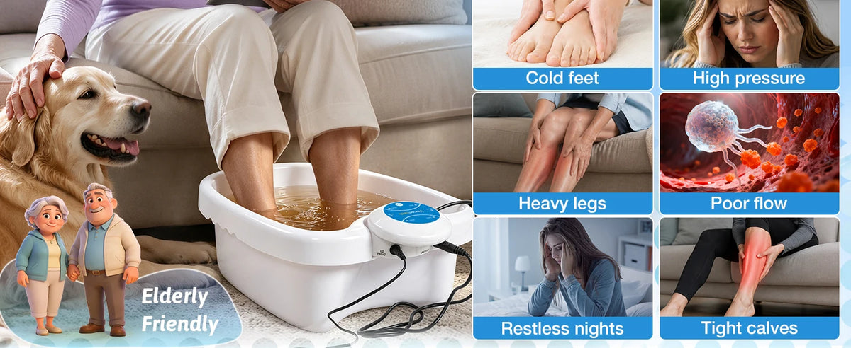 Deep Clean Foot Detox Bath Machine  Ion Detox Spa Machine for Home Use Ion Cleanse Foot Ionizer Bath Foot Spa Detox Machine with Basin