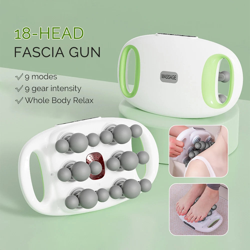 Iebilif 18-Head Fascia Gun High Frequency Vibration Massager